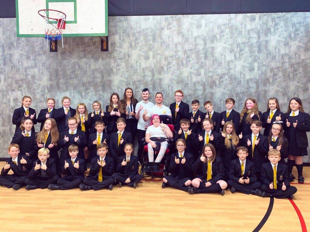 Happy Smiles Training CIC with pupils atOrmiston Chadwick Academy, Widnes